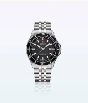 Wristwatch Flagship Silver-Black | Hanowa Swiss Military