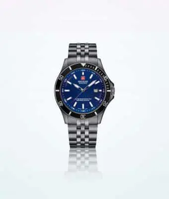 Hanowa 灰蓝色瑞士军用腕表旗舰版