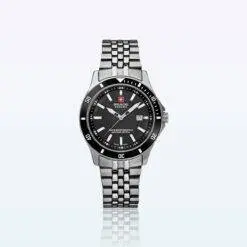 Hanowa Swiss Military Wristwatch Flagship Lady Silver Black