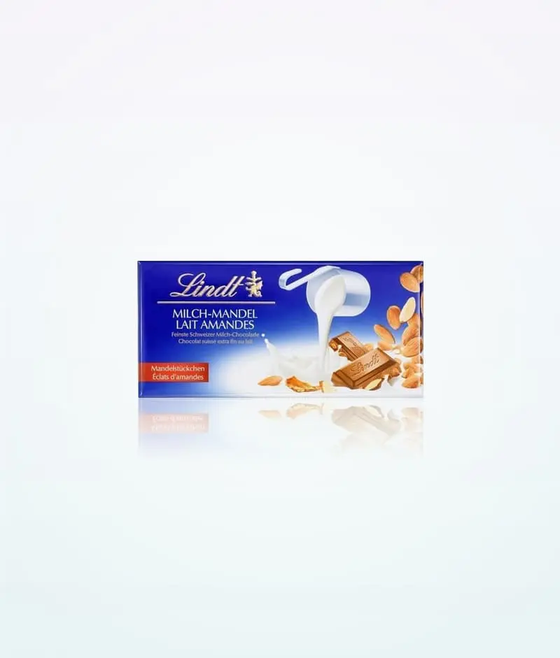 Chocolate con leche y almendras Lindt 100g 1 Chocolate con leche y almendras Lindt