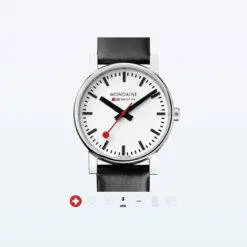 Mondaine Wristwatch Evo A658 11SBB Black White 1