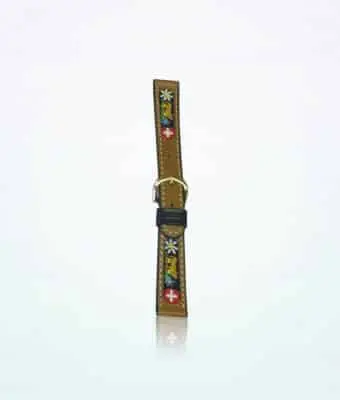 Ethno Watch Strap Folclore 08-61F Khaki-Black