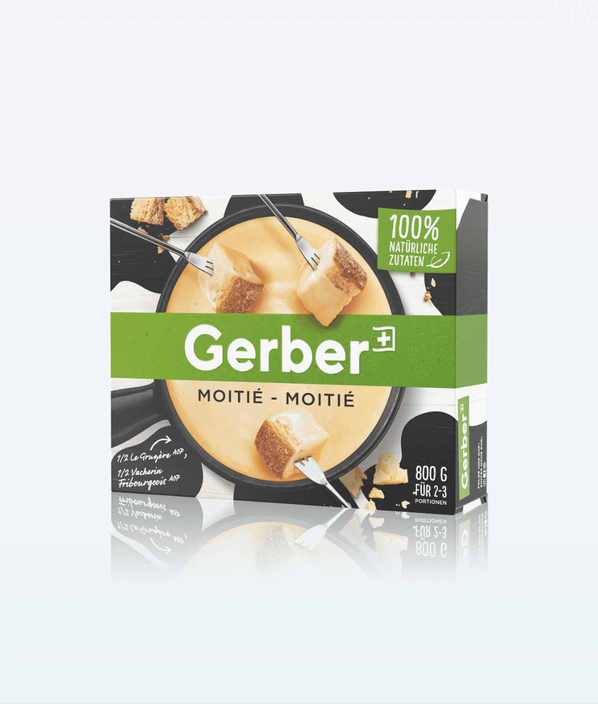 Fondue Gerber Moitie-Moitie 800g 1 Fondue Gerber Moitie Moitie