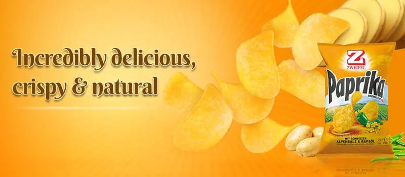 Patatine alla paprica 175g | Zweifel 1 Patatine alla paprika