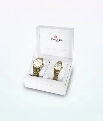 Ensemble de montres suisses Hanowa : Carlo et Carla