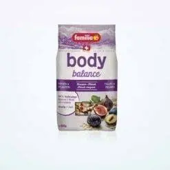 ביו פמיליה גוף באלאנס מוזלי תאנים ושזיפים 600 גרם
