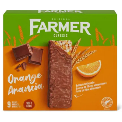 Farmer 9 Soft Choc with Orange Bars 290g