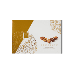 علبة برالين فراي برستيج فاين برالينز 250 جرام في علبة ذهبية.