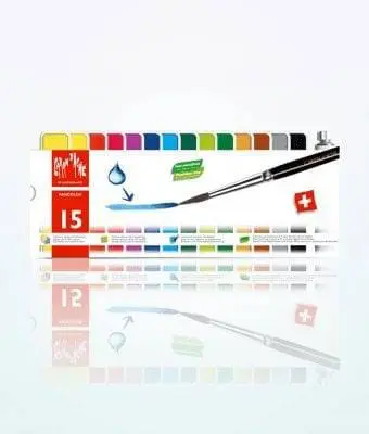 Caran d’Ache Fancolor 15 Colored Gouache Tablets