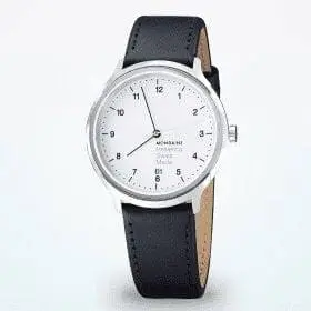 Reloj de pulsera Mondaine Helvetica No1 Regular Hombre 40 mm Negro Blanco