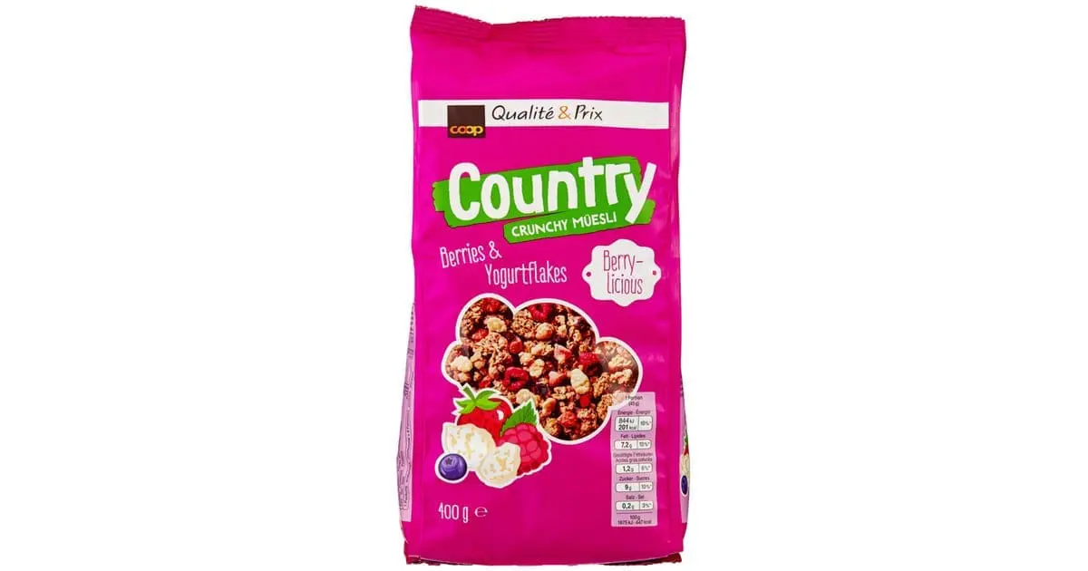 Savor a 400g box of Crunchy Muesli packed with nutritious berries and complemented by creamy yogurt.