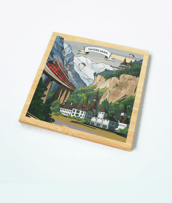 Varsy’s Interlaken Wooden Magnet