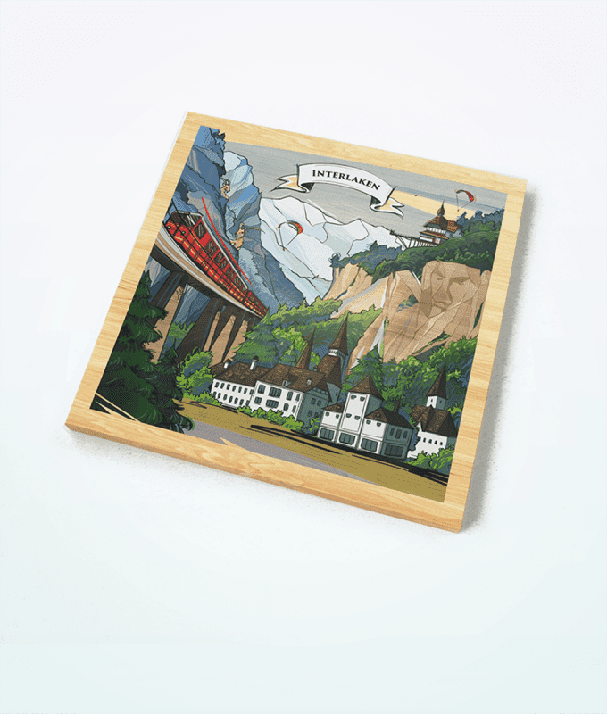 Varsys Interlaken Wooden Magnet