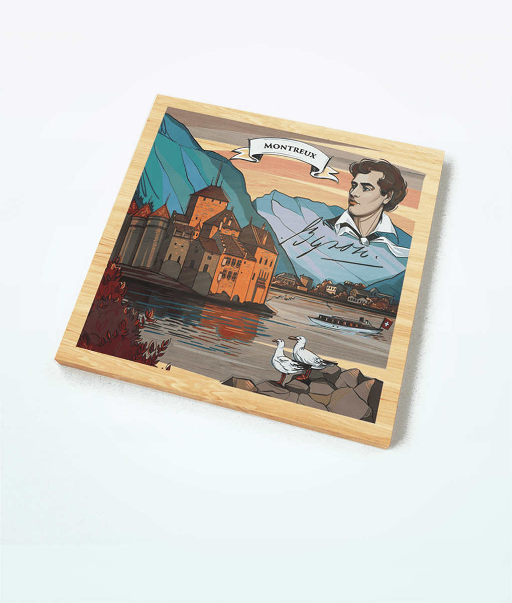 Aimant en bois Montreux de Varsy 1 Varsys Montreux Wooden Magnet