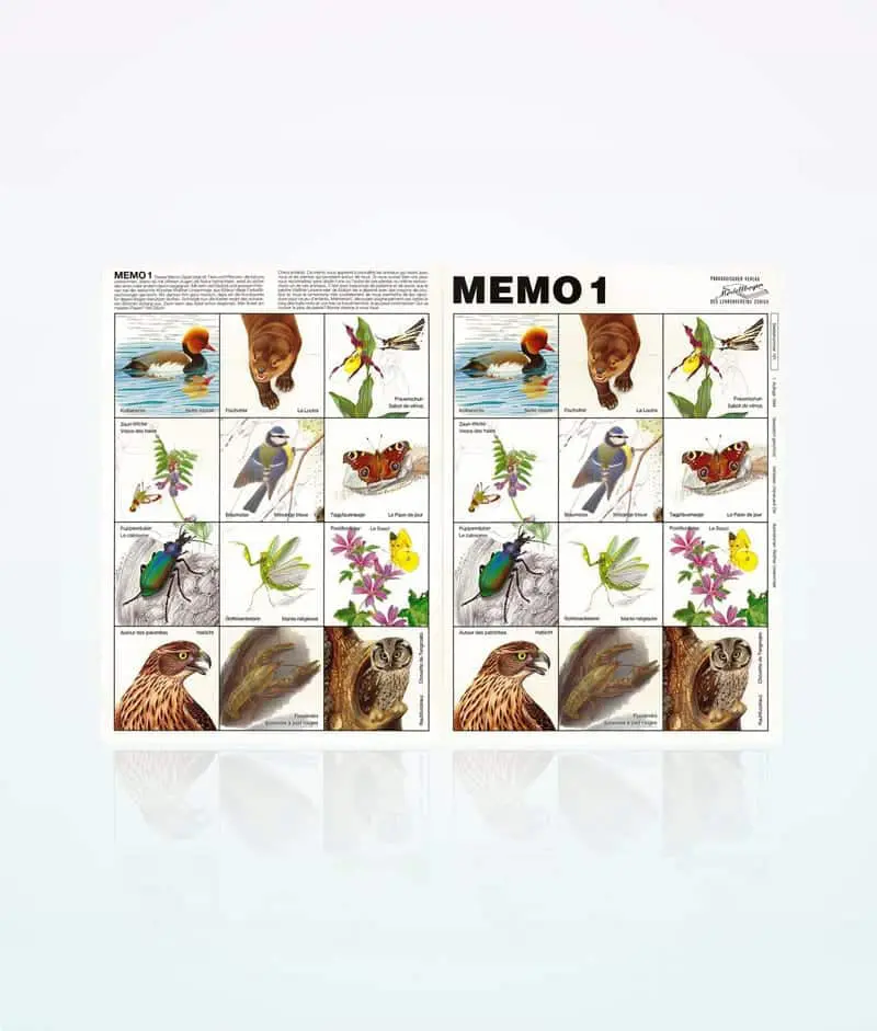 Memospel papier knutselen 1 Memo