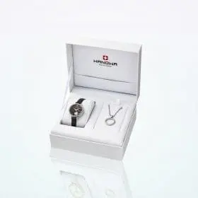 Hanowa Love 黑色女士腕表套装