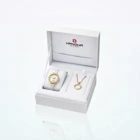 Hanowa Love 女士黄金腕表套装
