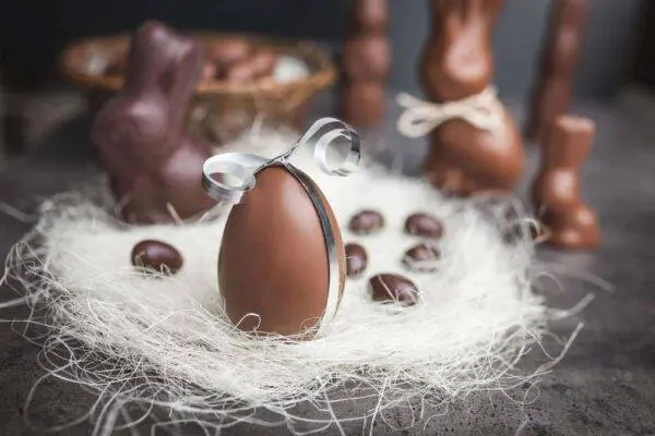 Tienda Swiss Made Direct 45 Delicioso huevo de pascua de chocolate con lazo PNMDSGZ escalado