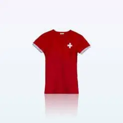 Men T Shirt with Swiss Cross 3
