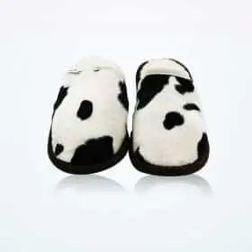 Wollbetten Slippers Black White