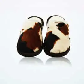 Wollbetten Slippers Black White Brown