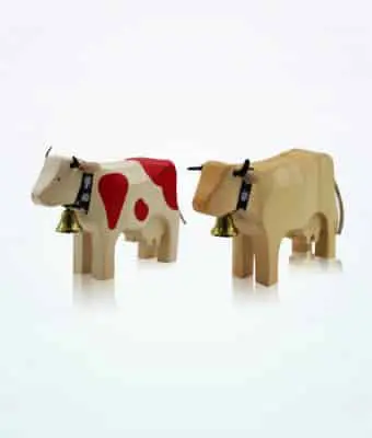 Trauffer Wooden Cow Piggy Bank