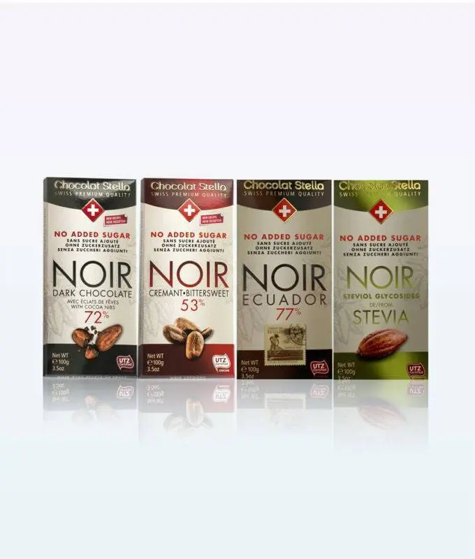 The Best Dark Chocolate Switzerland Has to Offer 4 Stella Bernrain Dark Chocolate Without added sugar