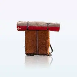 Vintage swiss army bundle Vintage backpack with vintage army blanket bundle