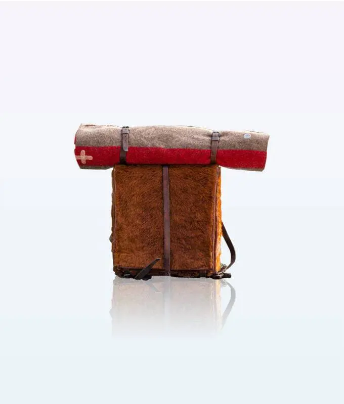 Vintage swiss army bundle Vintage backpack with vintage army blanket bundle