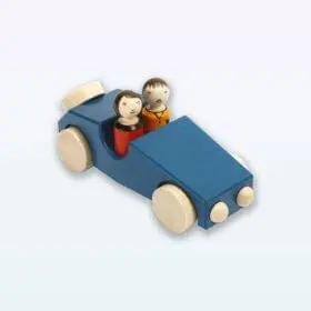 Wooden Auto Philipp 1 blue