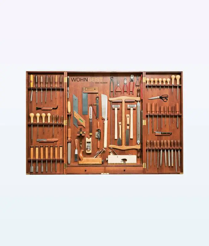 Wood and Luxury Swiss-made Wooden Tool Cabinet