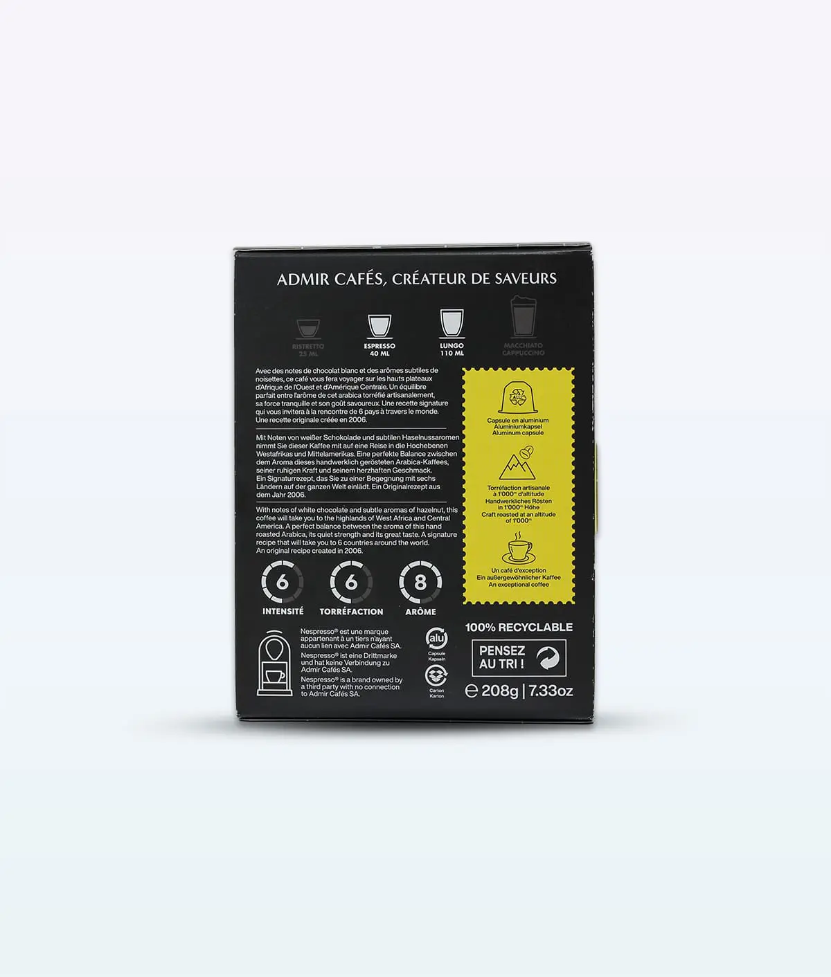 摩卡咖啡胶囊 40 颗 | Admir Cafes 2 阿德米尔咖啡馆莫卡