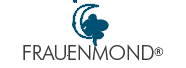 Superbe logo Frauenmond dans un design élégant, symbolisant la féminité et les phases lunaires.