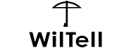 Logo de l'entreprise Wiltell intégré dans un fond vert vibrant