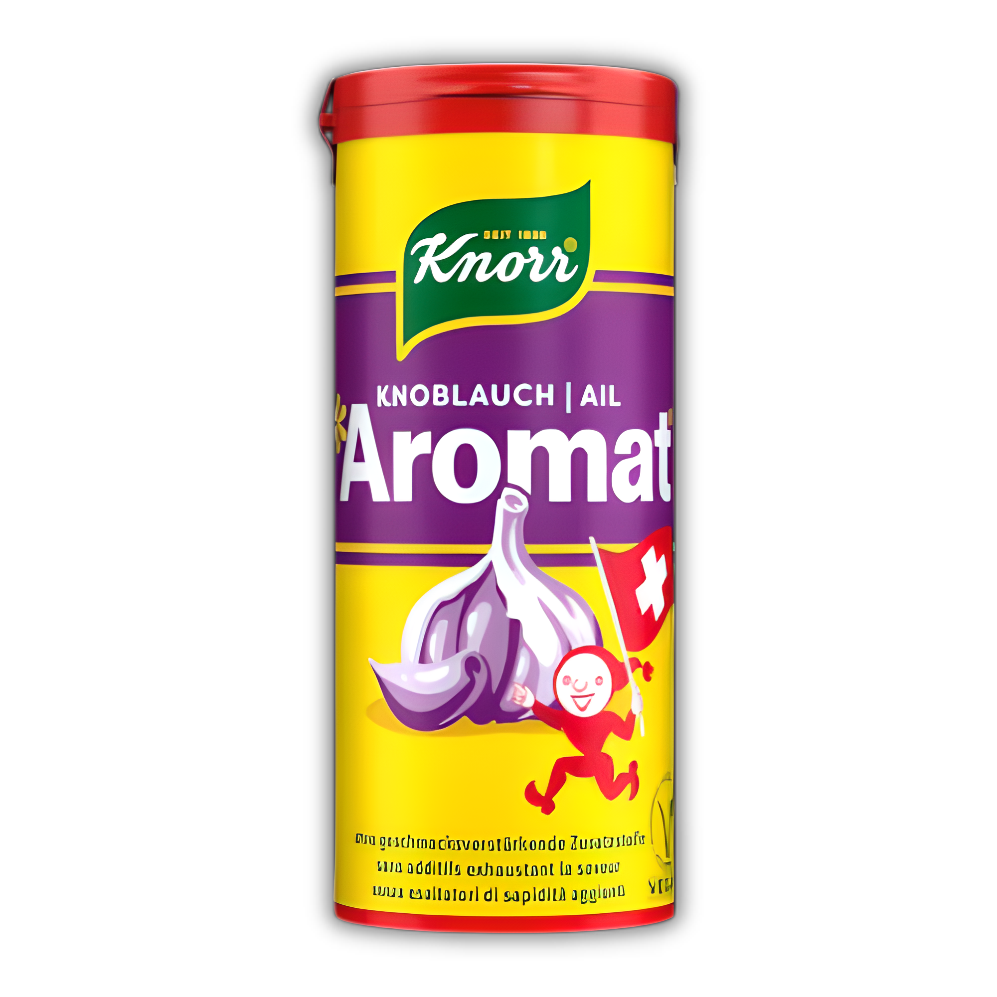 Knorr Aromat Garlic Seasoning 90 g 1 A tin of Knorr Aromat Garlic Seasoning 90 g.
