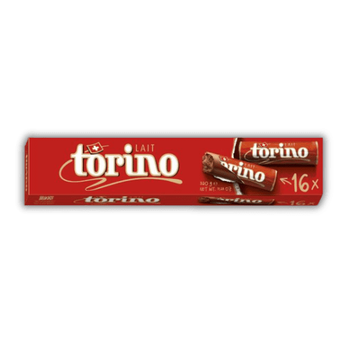 A box of Milk Chocolate 320 g | Torino on a black background.