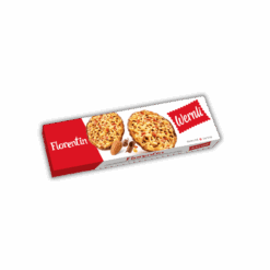 A Wernli Florentine Cookies 100 g box on a black background.