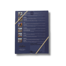 Colorful array of Lucerne's Neapolitan Chocolates in a box, each adorned with distinct and captivating images.