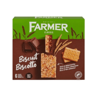 Tiges de fermier avec biscuits et morceaux de gaufrettes