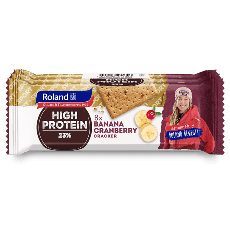 eiweißreiche Bananen- und Cranberry-Cracker-Roland