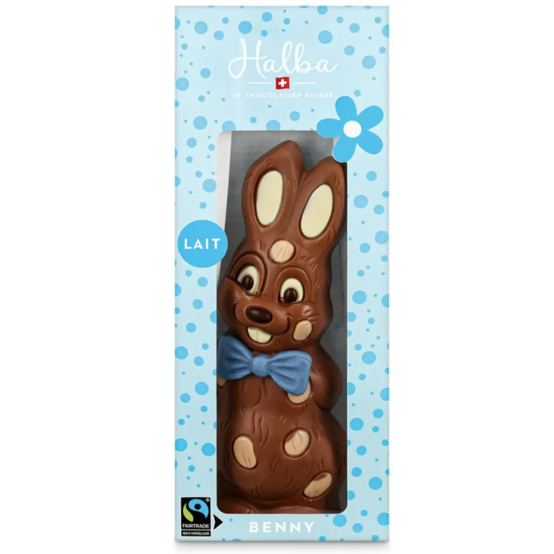 Chocolate Bunnies with Marzipan - Swiss Made Direct
