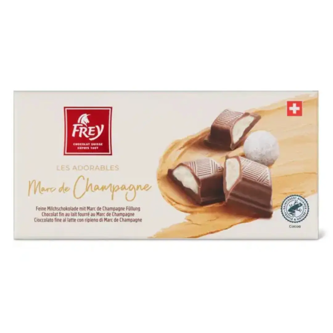 Frey Chocolate Bar with Marc De Champagne Filling 100 g 1 Frey Chocolate Bar with Marc De Champagne Filling 100 g
