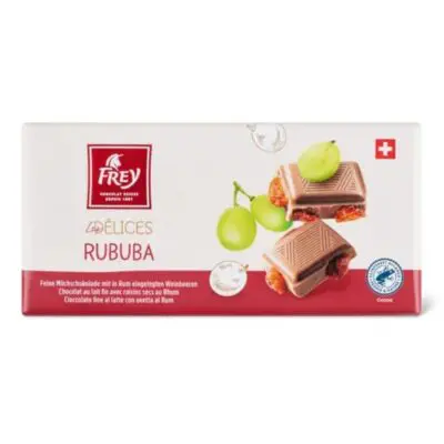 Frey Les Delices Chocolate With Rum-Infused Grapes 100 g