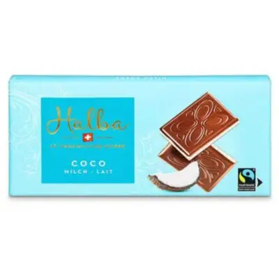 Chocolate de leite com recheio de coco 100 g | Halba