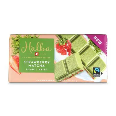 Strawberry And Matcha White Chocolate 100 g | Halba
