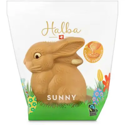 Caramel White Chocolate Bunny 140 g | Halba