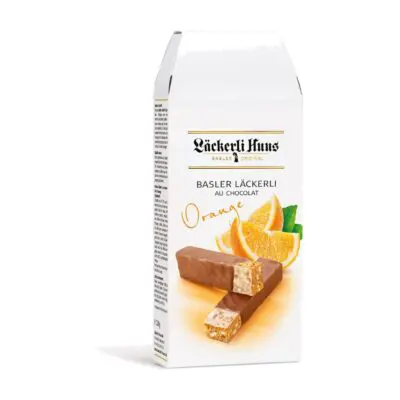 Chocolate And Orange Biscuits 120 g | Basler Laeckerli