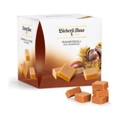 Cream Caramels With Chestnuts 350 g | Laeckerli Huus