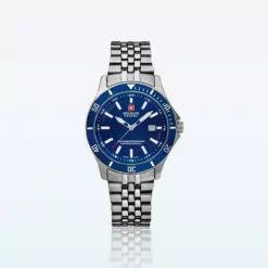 Hanowa Swiss Military Wristwatch Flagship Lady Silver Blue