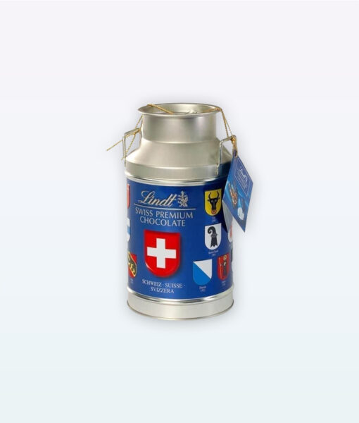 Lindt Chocolate Milk Can dengan Cantonal Shield